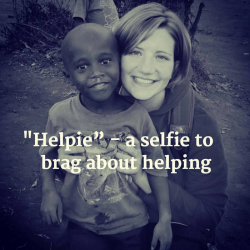 helpie - selfie to brag about helping